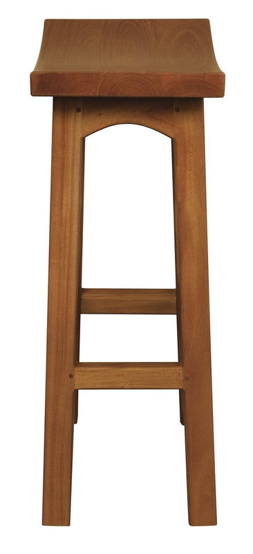 Olive Wooden Bar Stool