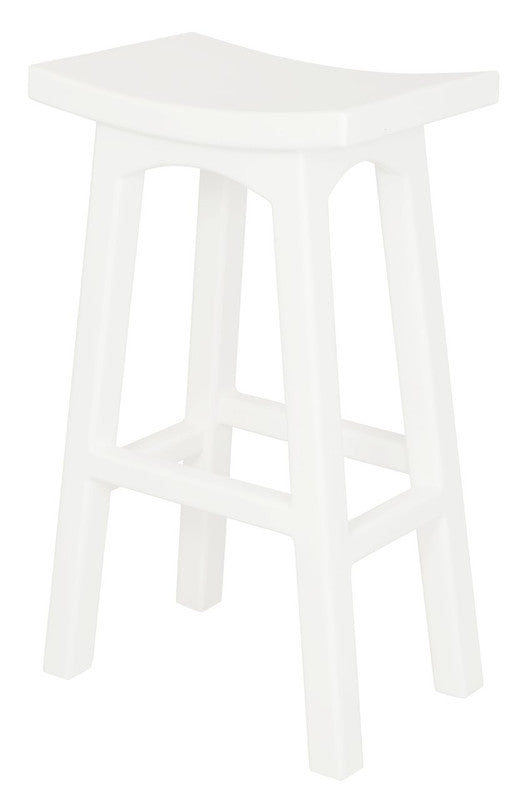 Xander Wooden Bar Stool White