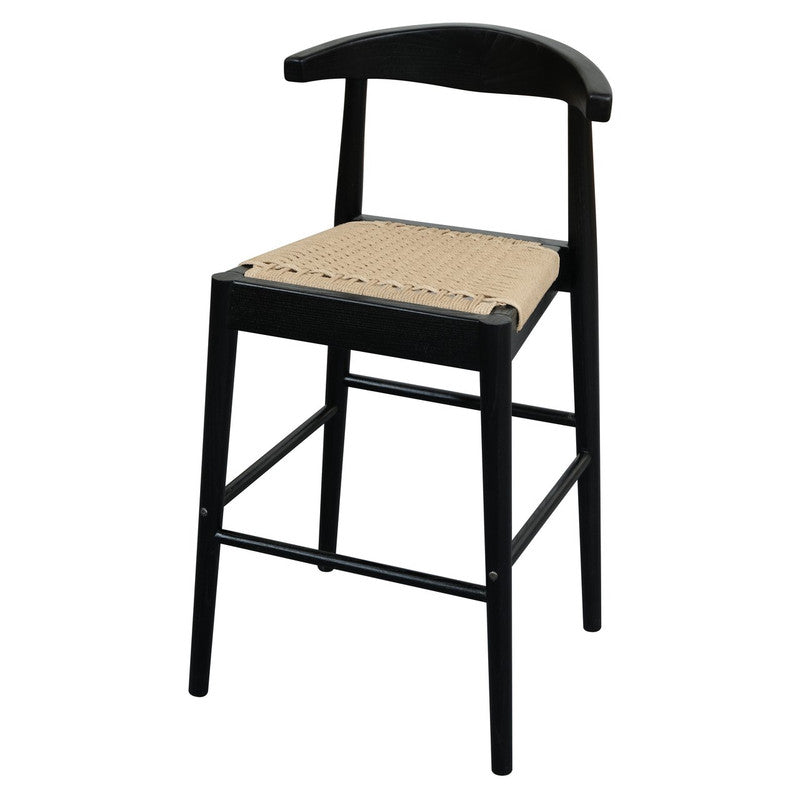 Ulani Counter Stool Black & Oak
