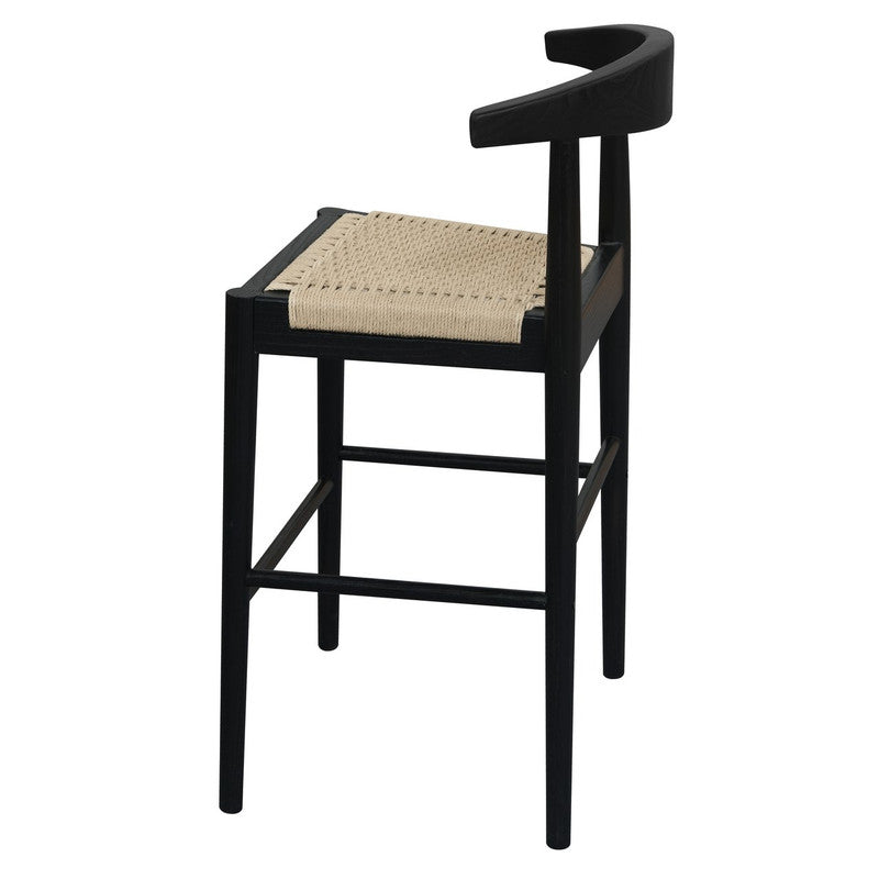 Ulani Counter Stool Black & Oak