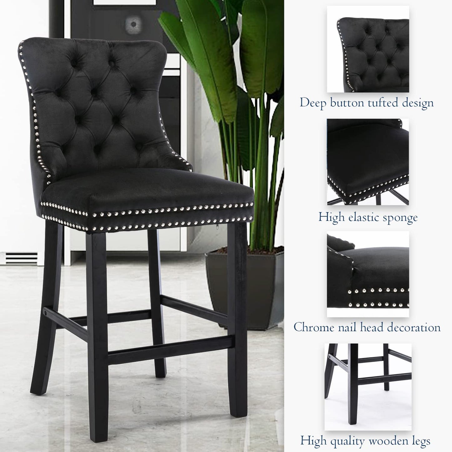 Fox Velvet Dining Chair (Set of 2)