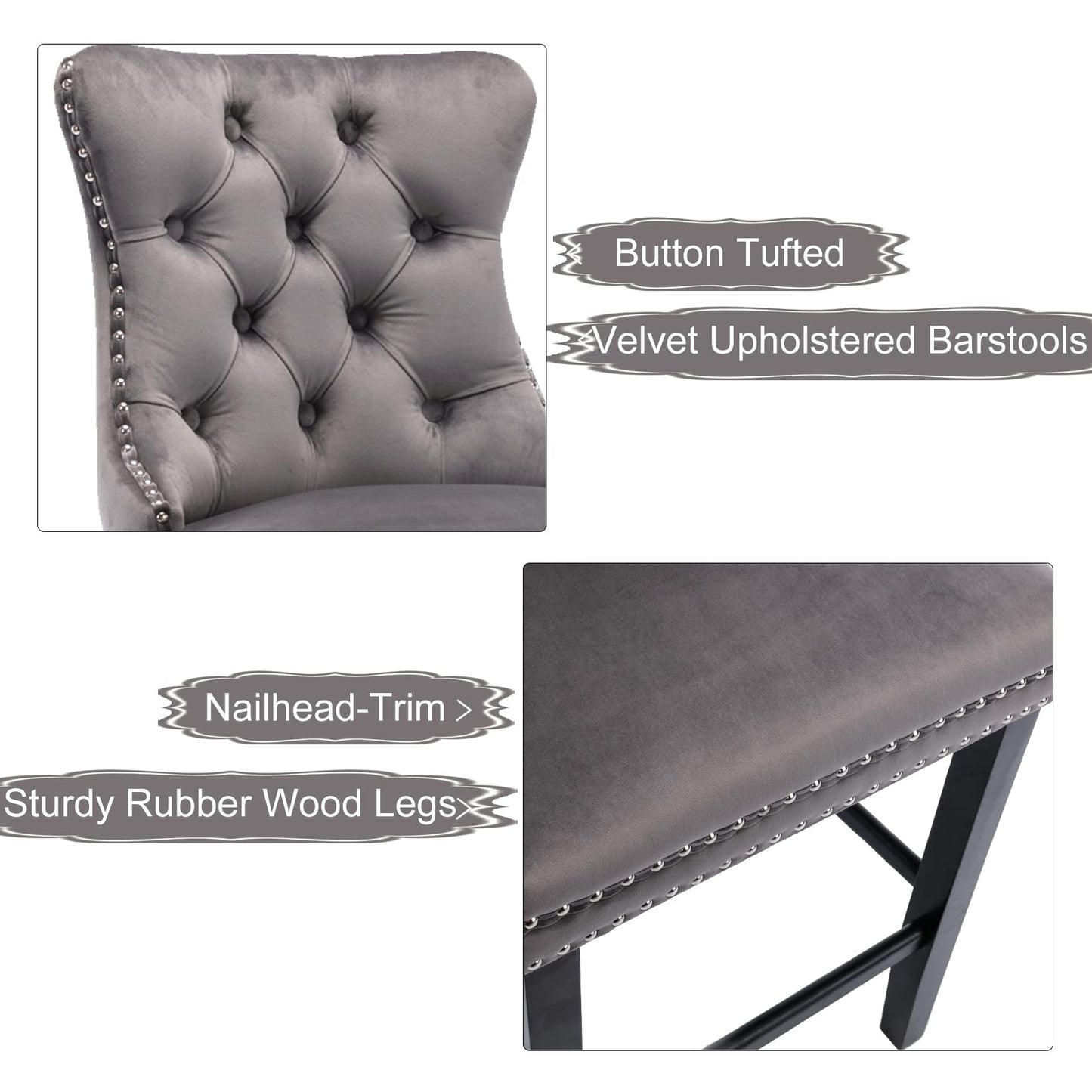 Goldie Velvet Dining Chair (Set of 2)
