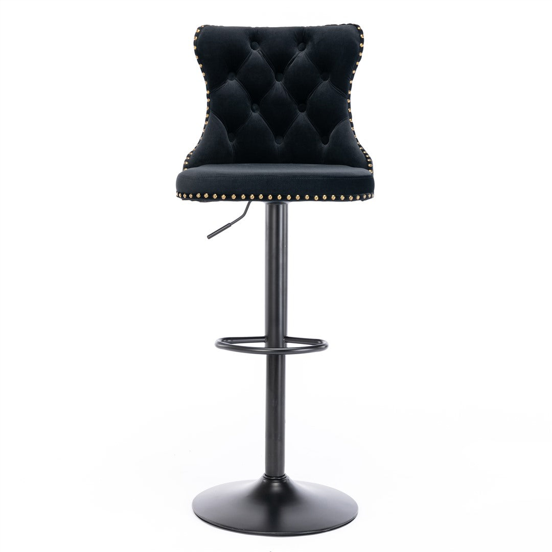 Orion Velvet Bar Table Swivel Adjustable (Set of 4)