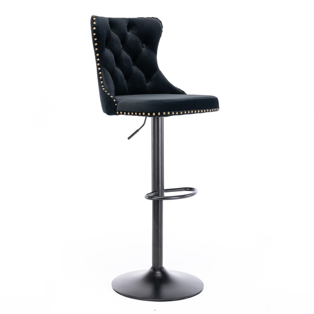 Orion Velvet Bar Table Swivel Adjustable (Set of 4)