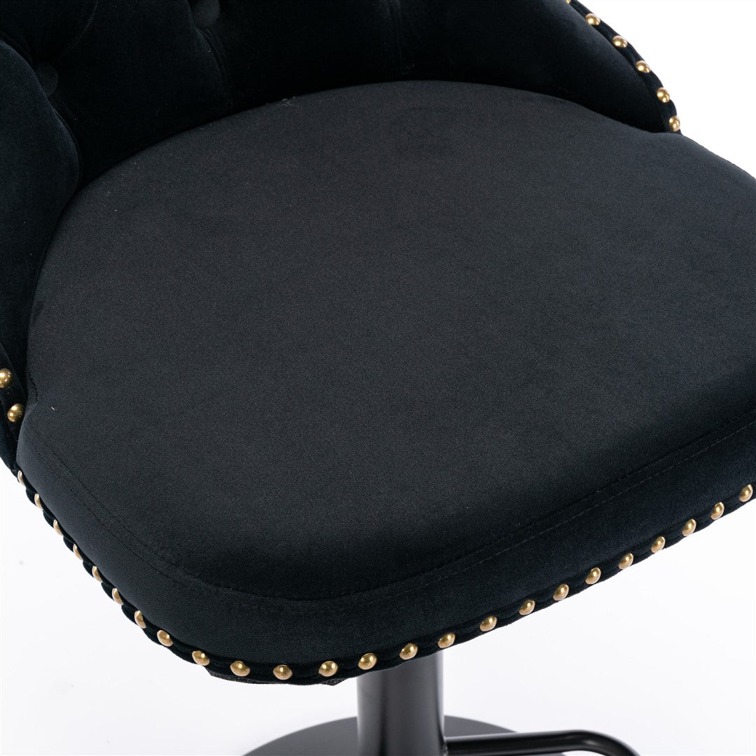 Quinn Velvet Bar Table Swivel Adjustable (Set of 2)