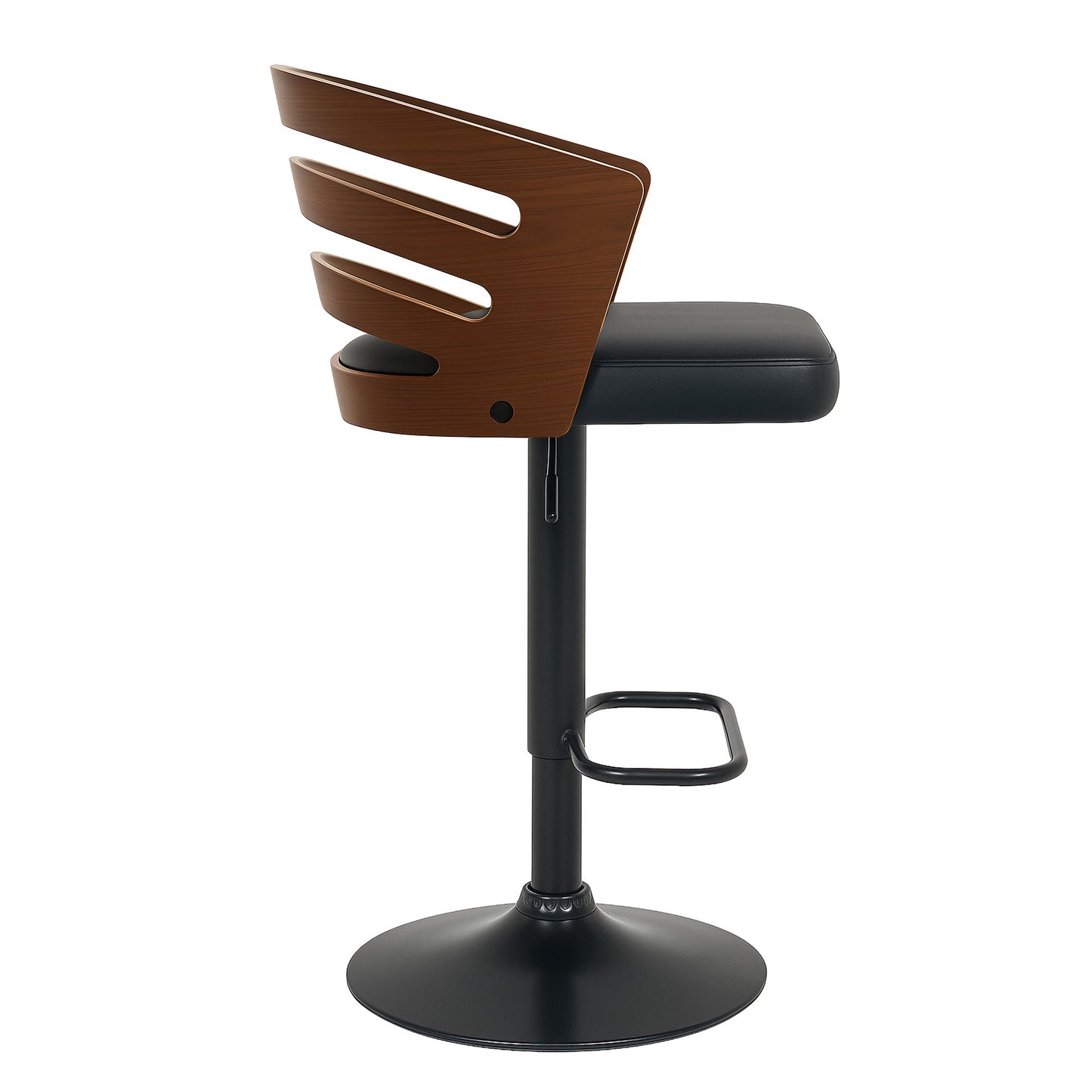 Abel Wooden Bar Table Swivel Adjustable (Set of 2) Walnut