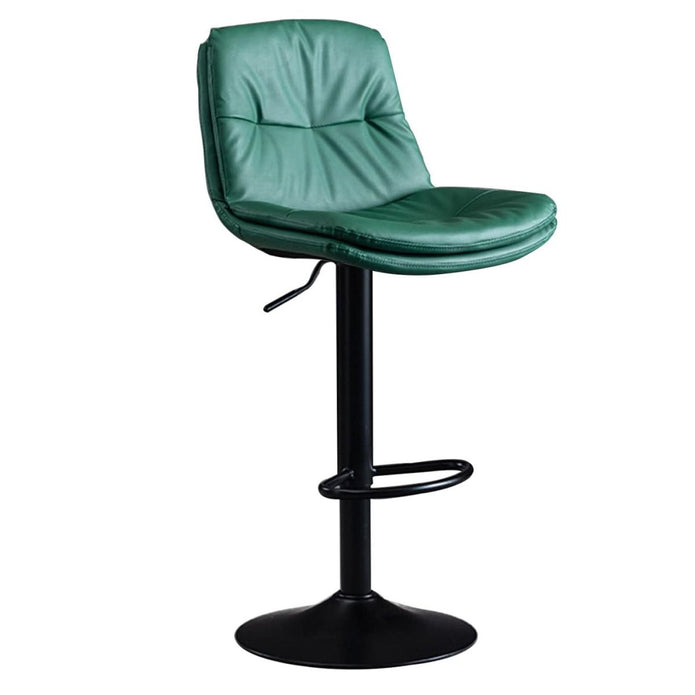 Reed Leather Counter Stool Swivel Adjustable Green