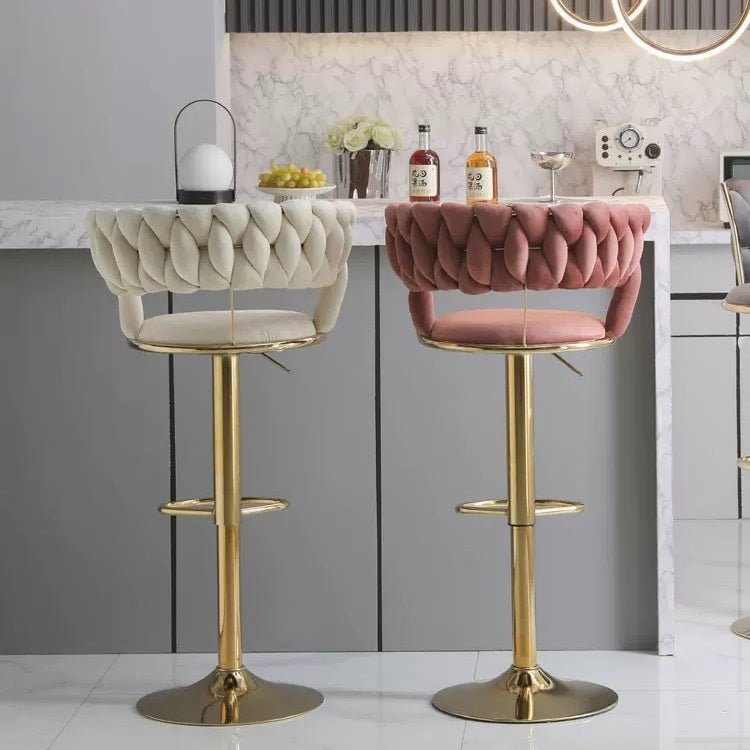Kit Velvet Counter Stool (Set of 2)