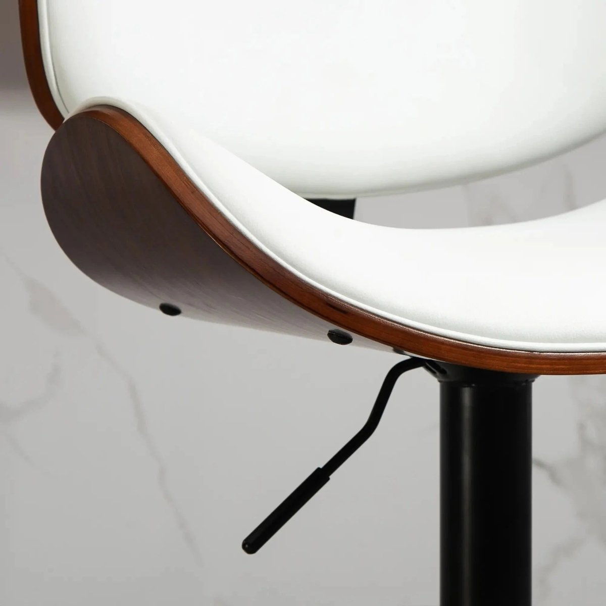 Oak Counter Stool Swivel White