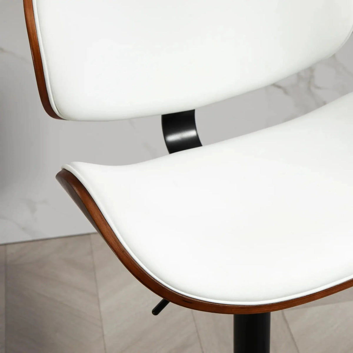 Oak Counter Stool Swivel White
