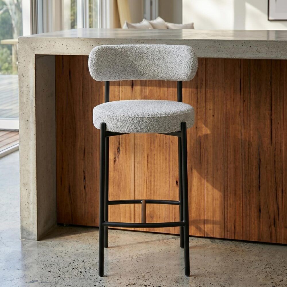 Anton Metal Bar Stool White