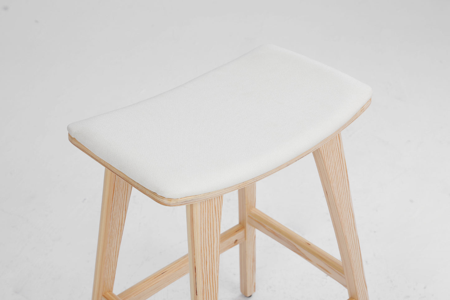 Remy Fabric Dining Chair Padded (Set of 2) Beige 65cm