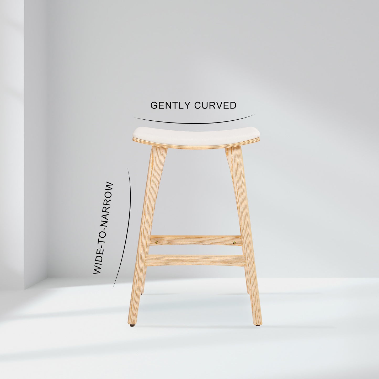 Remy Fabric Dining Chair Padded (Set of 2) Beige 65cm