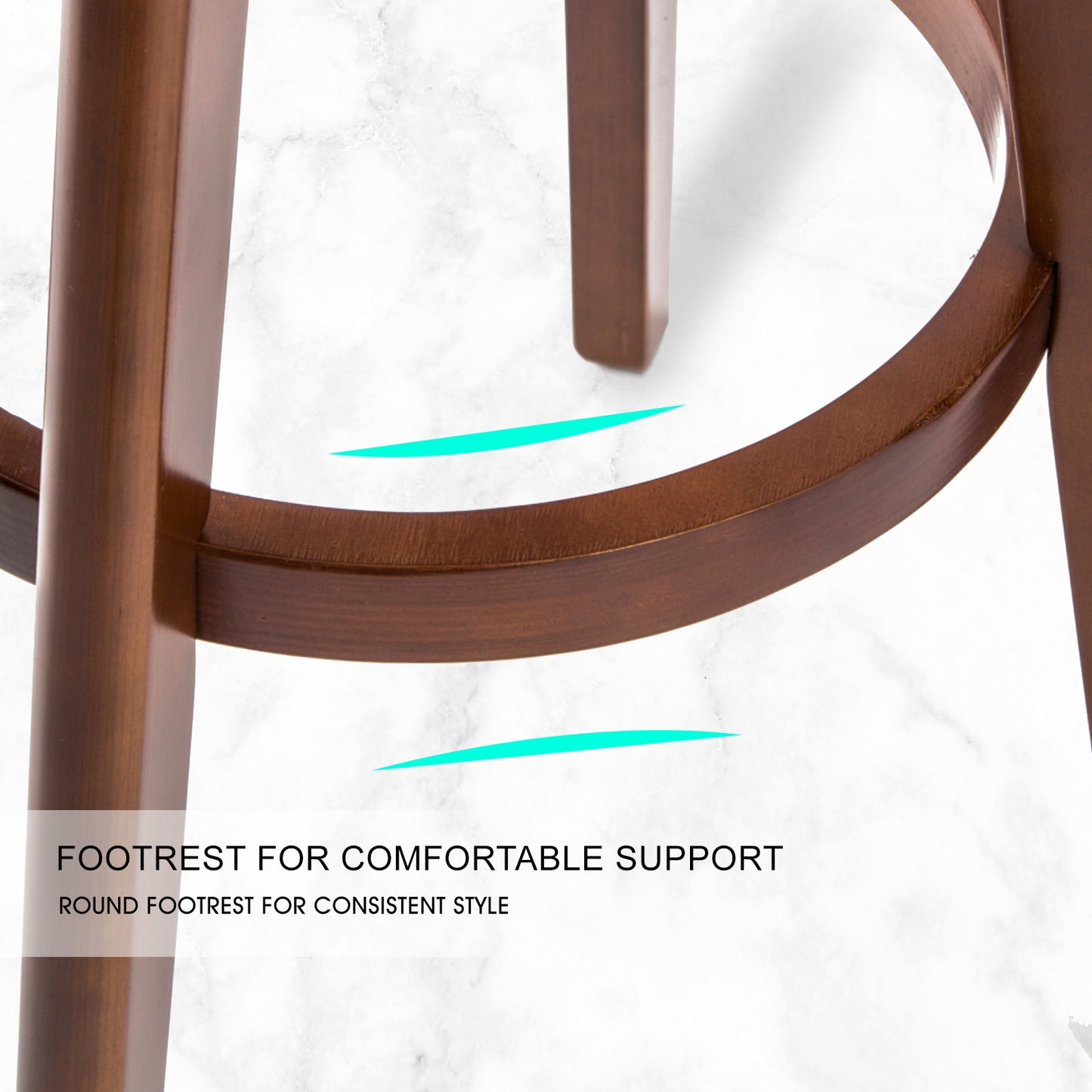 Ivy Leather Dining Chair (Set of 2) Black & Brown 72cm