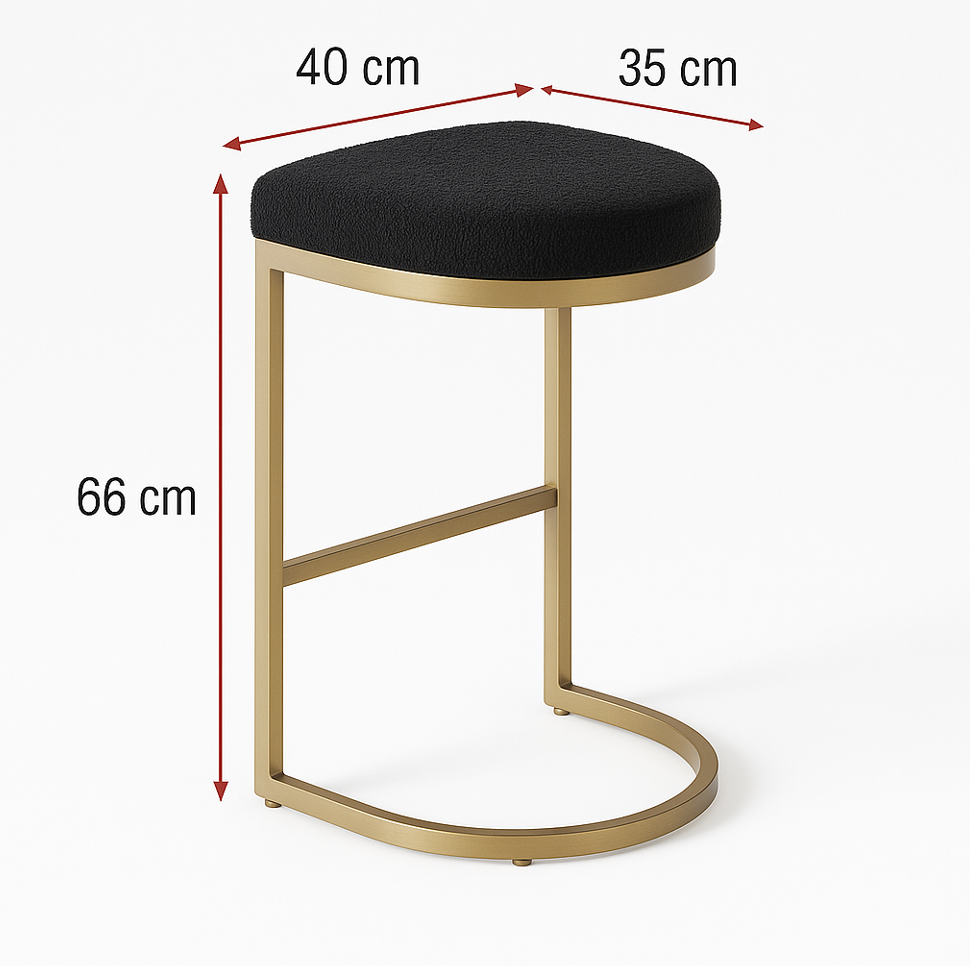 Dane Bar Stool Black