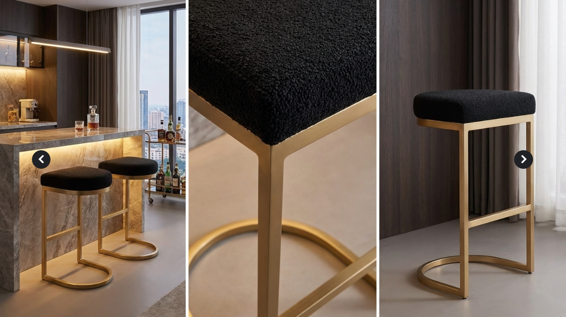Dane Bar Stool Black
